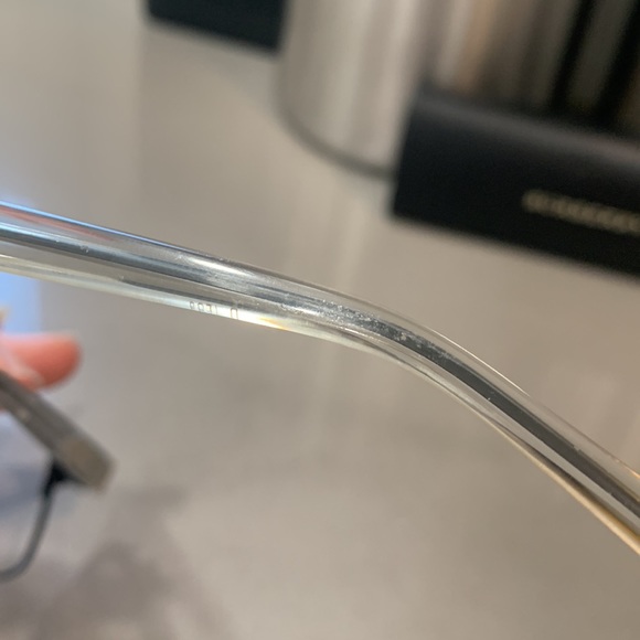 BURBERRY Brushed Brown Metal Rectangle Eyeglasses - Picture 8 of 14